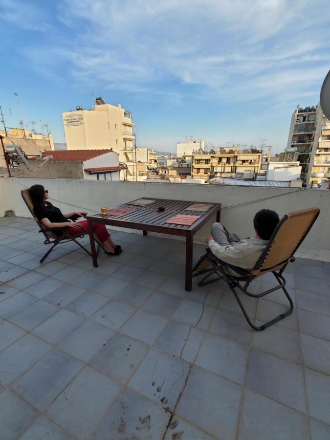 Terrace Roof Room @ Koridallos Metro St. & Piraeus Port Ngoại thất bức ảnh